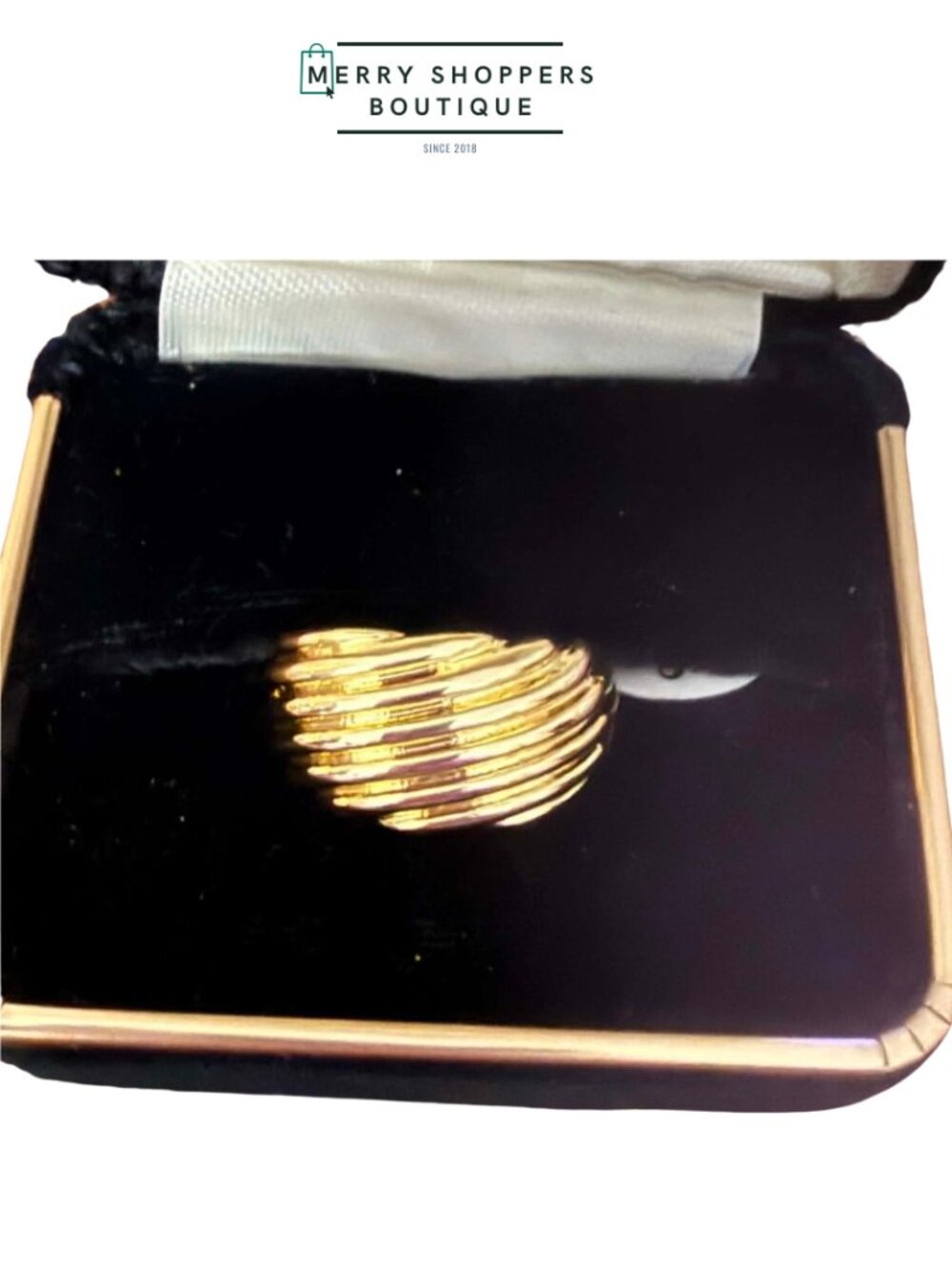 Gold Tone Statement Ring
